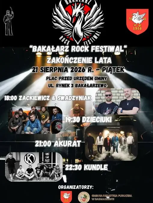 Bakałarz Rock Festival 2026: muzyka, smaki lata i wspólne świętowanie w Bakałarzewie