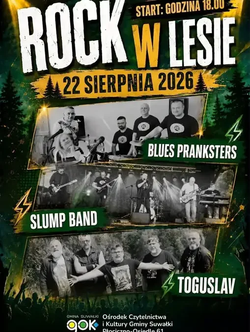 Koncert 'Rock w Lesie’ przeniesiony do sali widowiskowej z powodu pogody