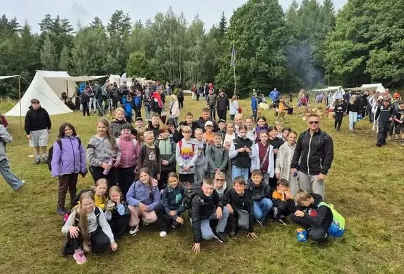 Uczniowie suwalskiej dwójki na festynie archeologicznym w Szwajcarii