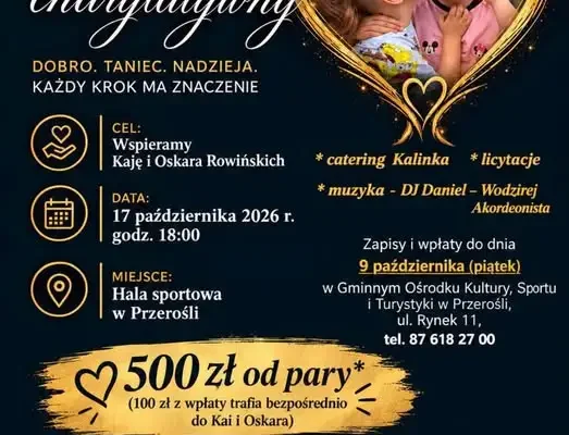 Bal charytatywny w Przerośli – pomóż Kai i Oskarowi