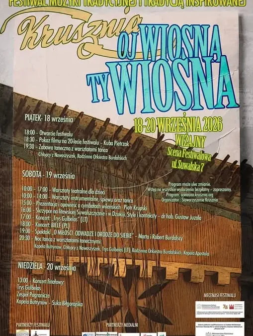 Festiwal „Oj Wiosna Ty Wiosna” w Wiżajnach – trzy dni muzyki i tańca