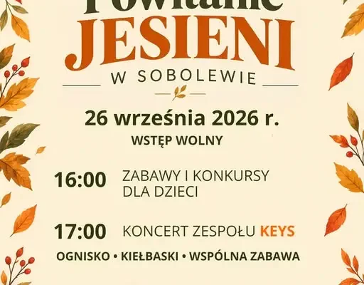 Jesień w Sobolewie – piknik rodzinny już w sobotę 26 września