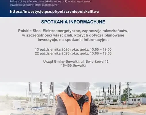 PSE zapraszają mieszkańców gminy Suwałki na dyżury informacyjne w sprawie linii 220 kV