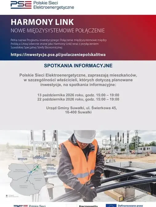 PSE zapraszają mieszkańców gminy Suwałki na dyżury informacyjne w sprawie linii 220 kV