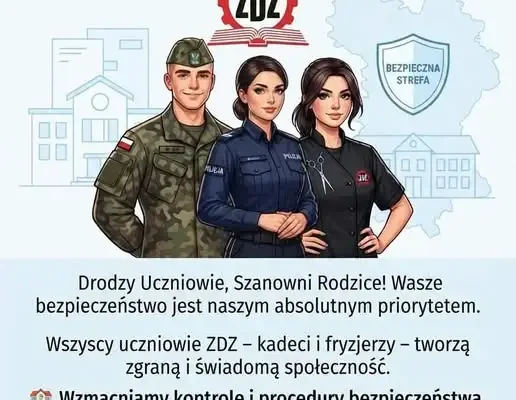 ZDZ Suwałki wzmacnia bezpieczeństwo uczniów po niepokojących wydarzeniach w szkołach