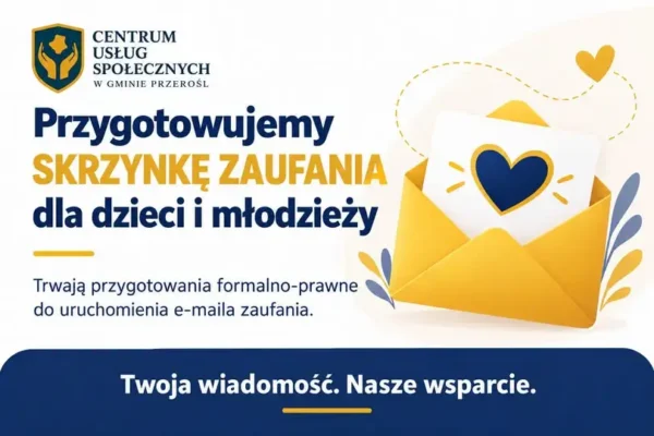 E-mail zaufania dla dzieci i młodzieży w Gminie Przerośl – nowa forma wsparcia w przygotowaniu