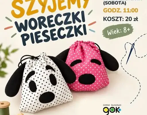 Kreatywne warsztaty szycia woreczków dla dzieci w Płocicznie