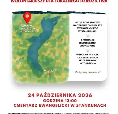Jutro wolontariusze zadbają o cmentarz ewangelicki w Stankunach