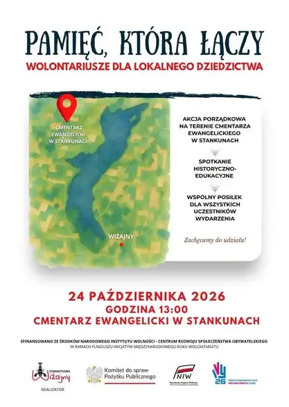 Jutro wolontariusze zadbają o cmentarz ewangelicki w Stankunach